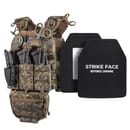 Бронежилет 6-го класу (TUR PRO Gen 1). Вага 6.5 кг. (Комплект 4 підсумки). З системою швидкого скидання. Molle. З боковими карманами. Колір Піксель.