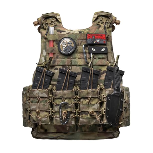 11 - Плитоноска VEPR, збільшена площа захисту. (аналог IOTV G4) Molle. Колір Мультикам. Розмір L