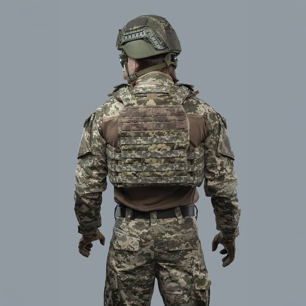 5 - Плитоноска TUR PRO Gen 2, система швидкого скидання. Molle. Колір Піксель. Розмір XL.