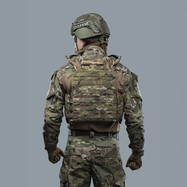 4 - Плитоноска TUR PRO Gen 2 с системой быстрого сброса. Molle. Цвет Мультикам. Размер XL