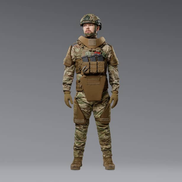 5 - Балістичний захист стегон 2-го класу захисту. CORDURA 1000D. Койот