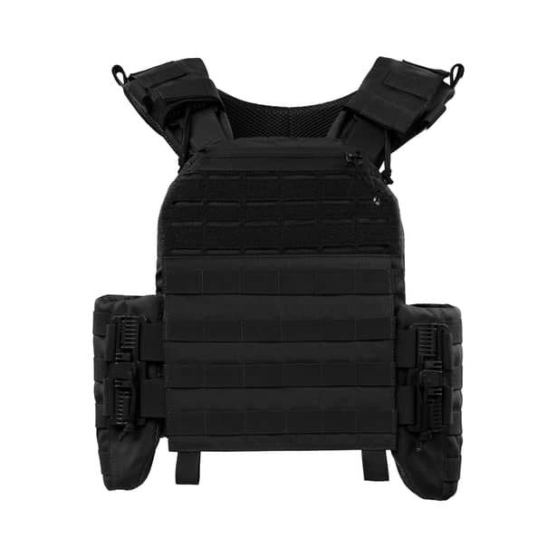 8 - Плитоноска TUR PRO Gen 2, система швидкого скидання. Molle. Колір Чорний. Розмір M.