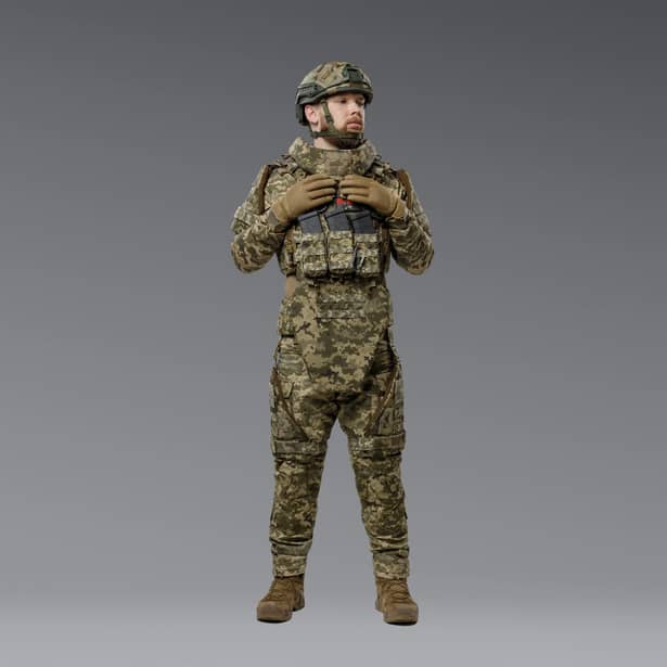 2 - Бронекостюм ГАРТ V.3. 2-го класу захисту. Піксель. Розмір XL