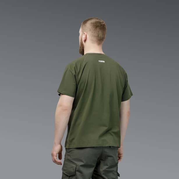 3 - Футболка Urban Cotton. Бавовна/еластан. Олива. Розмір S