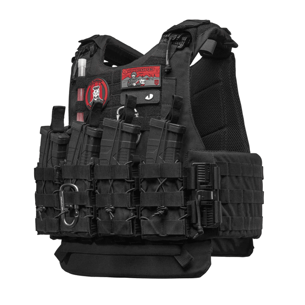1 - Плитоноска VEPR, збільшена площа захисту. (аналог IOTV G4) Molle. Колір Чорний. Розмір S