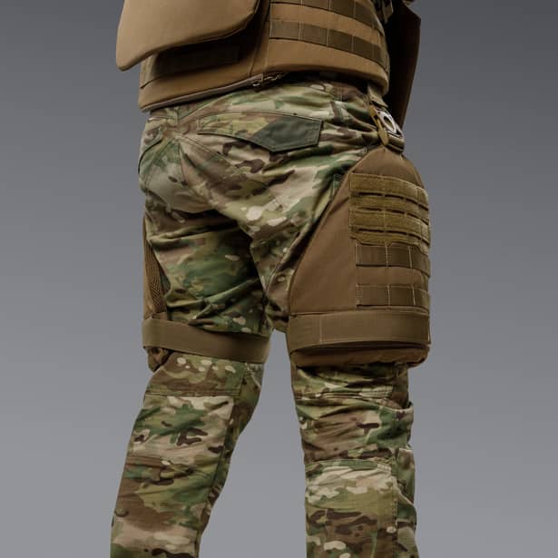 4 - Балістичний захист стегон 2-го класу захисту. CORDURA 1000D. Койот