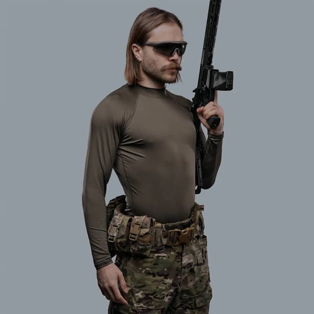 6 - Рашгард, колір Олива, поліестер. Розмір S