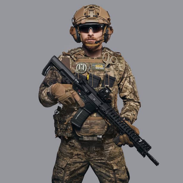 5 - Плитоноска TUR PRO, система быстрого сброса. Molle. Цвет Пиксель. Размер L/XL.