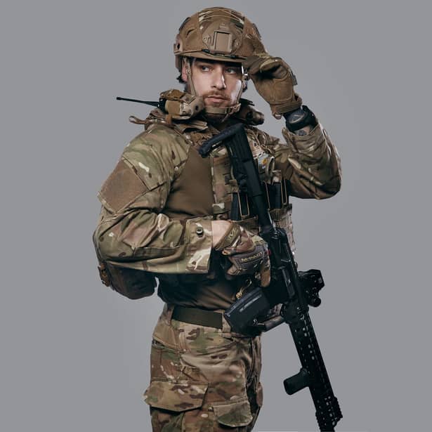 7 - Плитоноска TUR PRO, система быстрого сброса. Molle. Цвет Мультикам. Размер S/M.
