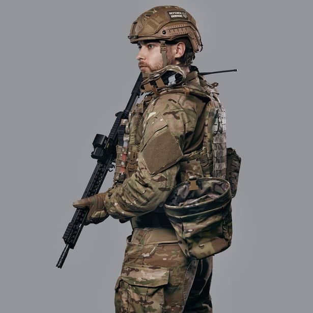 8 - Плитоноска TUR PRO, система быстрого сброса. Molle. Цвет Мультикам. Размер S/M.