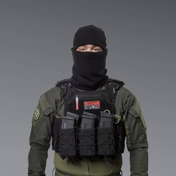 4 - Комплект Winter Tactical Kit: Бафф + Шапка Чорний. Розмір L-XL