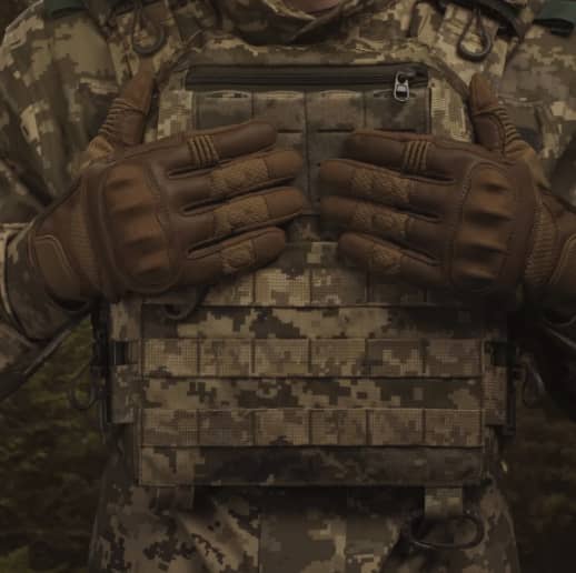 8 - Тактичні рукавички Glotac. Койот