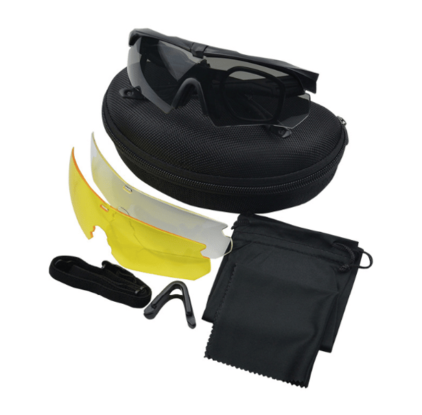 5 - Тактические очки ESS Crossbow. 3 линзы. Черные