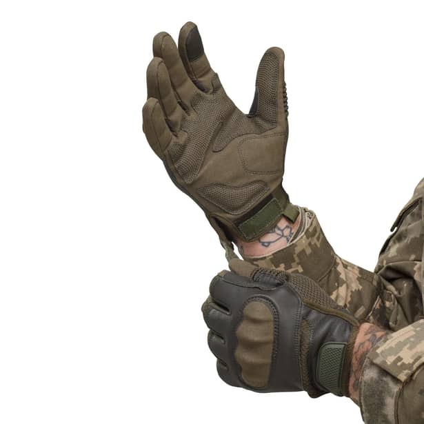 2 - Тактичні рукавички Glotac. Олива