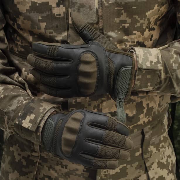 7 - Тактичні рукавички Glotac. Олива