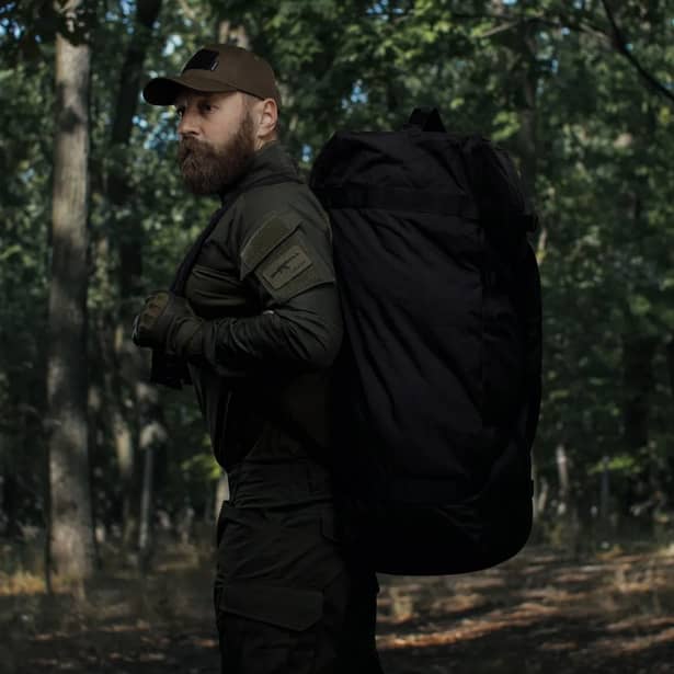5 - Тактична сумка-баул на 100л. Cordura 500D. Чорний