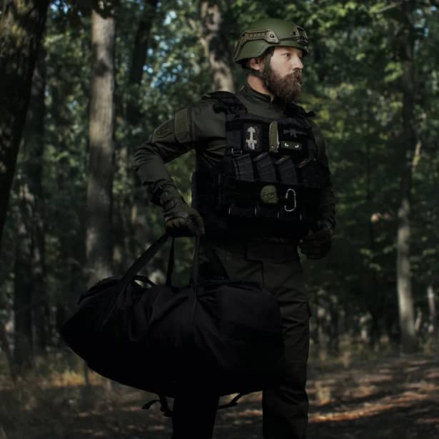 6 - Тактична сумка-баул на 100л. Cordura 500D. Чорний