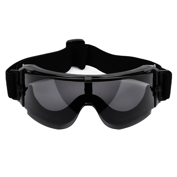 4 - Тактические баллистические очки X800 с комплектом 3 линз. Черный