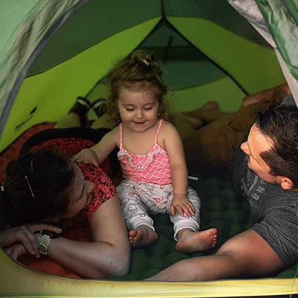 5 - Килимок надувний 65 мм Naturehike FC-10 NH19Z001-P. Зелений