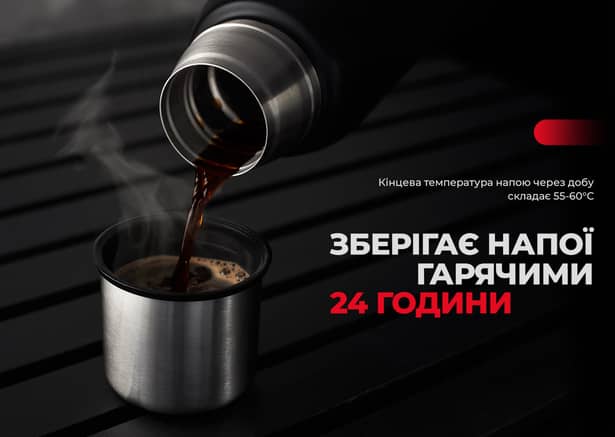 9 - Термос стальной 1,0л Naturehike Q-9H NH19SJ010. Черный