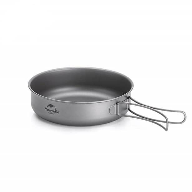 1 - Сковорода титановая с раскладной ручкой 17 см. Naturehike NH18T010-A