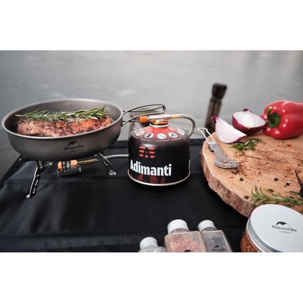 15 - Сковорода титановая с раскладной ручкой 17 см. Naturehike NH18T010-A