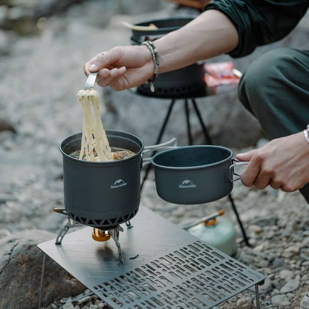 6 - Набор посуды для кемпинга 1,8 л алюминиевый 2ед. Naturehike CNK2300CJ0002