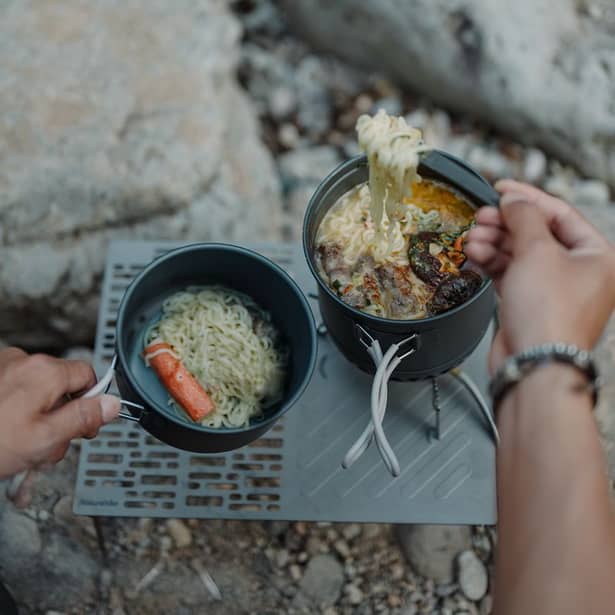 7 - Набор посуды для кемпинга 1,8 л алюминиевый 2ед. Naturehike CNK2300CJ0002