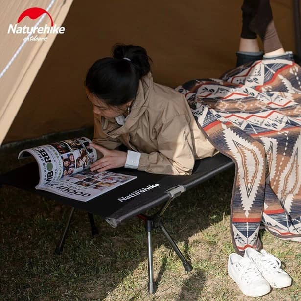 2 - Ліжко складане Naturehike NH20JJ009, алюміній, чорний