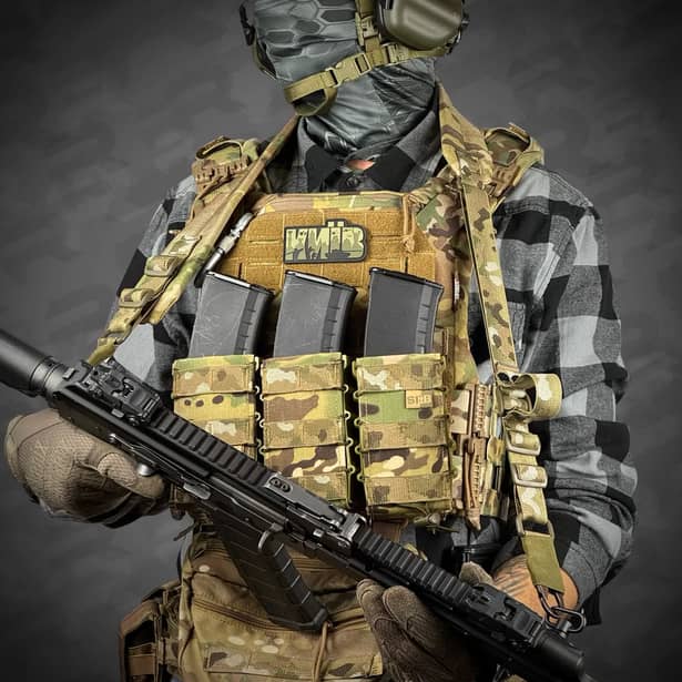 6 - Ремінь збройовий одно/двоточковий з широким наплічником RAGNAROK RAGNARR Мультикам