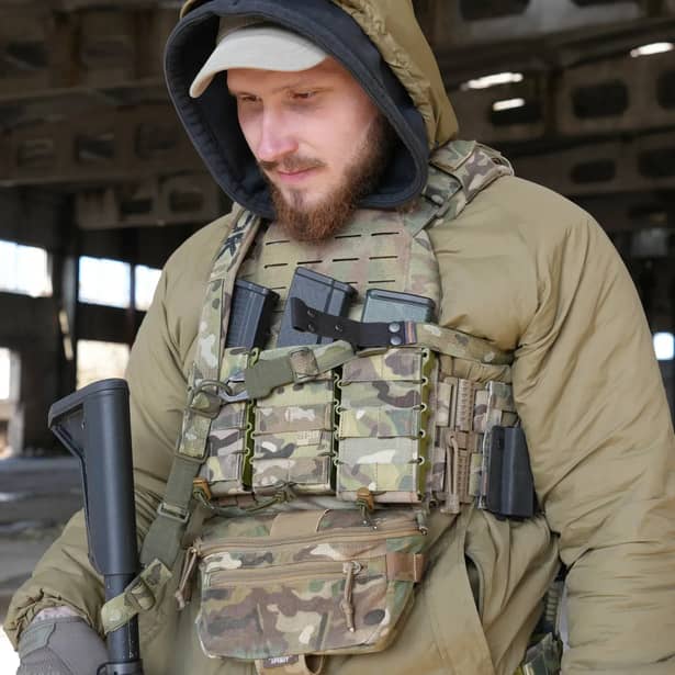 4 - Ремінь збройовий одно/двоточковий з широким наплічником RAGNAROK RAGNARR Gen.II Мультикам