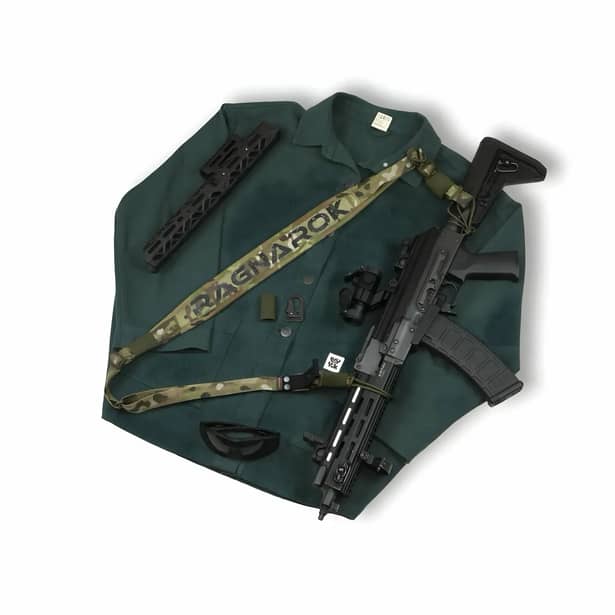 3 - Ремінь збройовий одно/двоточковий з широким наплічником RAGNAROK RAGNARR Gen.II Мультикам