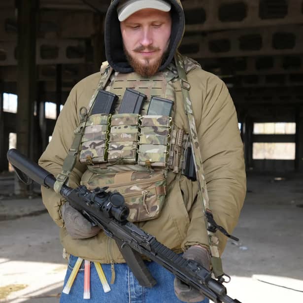 13 - Ремінь збройовий одно/двоточковий з широким наплічником RAGNAROK RAGNARR Gen.II Мультикам