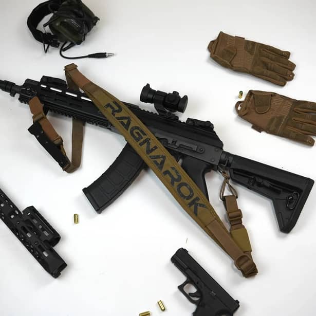 1 - Ремінь збройовий одно/двоточковий з широким наплічником RAGNAROK RAGNARR Gen.II Койот