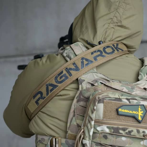 8 - Ремінь збройовий одно/двоточковий з широким наплічником RAGNAROK RAGNARR Gen.II Койот