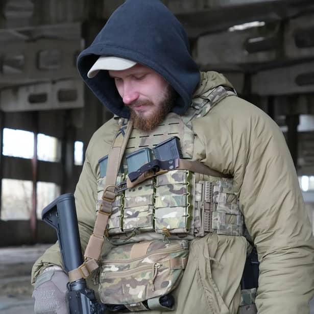 11 - Ремінь збройовий одно/двоточковий з широким наплічником RAGNAROK RAGNARR Gen.II Койот