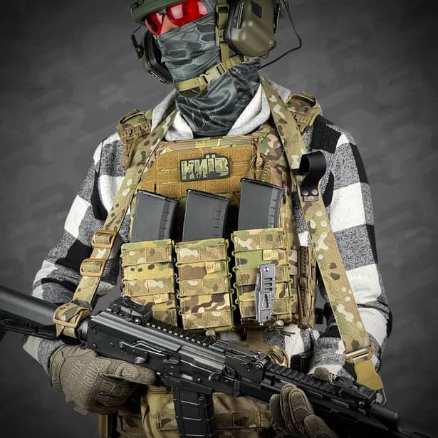 4 - Ремінь RAGNAROK TYR carbine збройовий одно/двоточковий з додатковим кріпленням. Мультикам