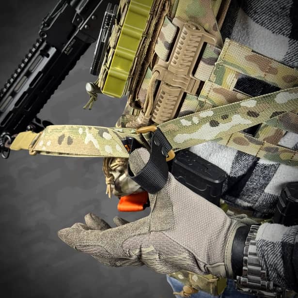 6 - Ремінь RAGNAROK TYR carbine збройовий одно/двоточковий з додатковим кріпленням. Мультикам