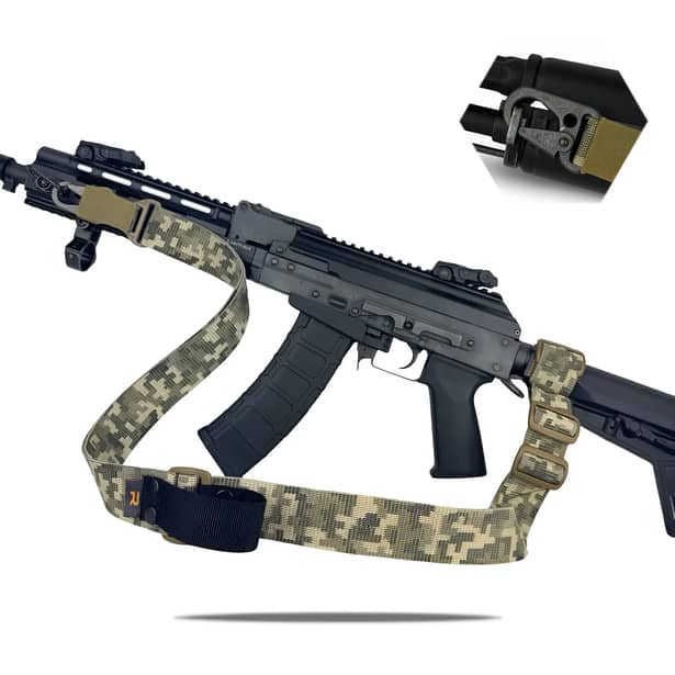 1 - Ремінь RAGNAROK TYR carbine збройовий одно/двоточковий з додатковим кріпленням. Піксель