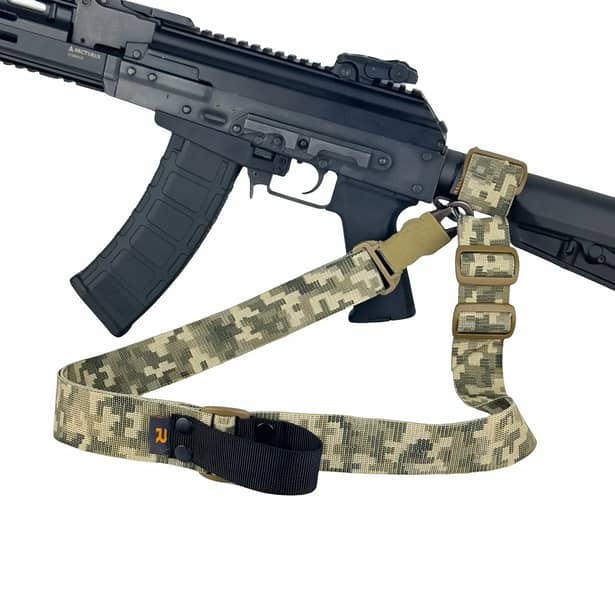 2 - Ремінь RAGNAROK TYR carbine збройовий одно/двоточковий з додатковим кріпленням. Піксель