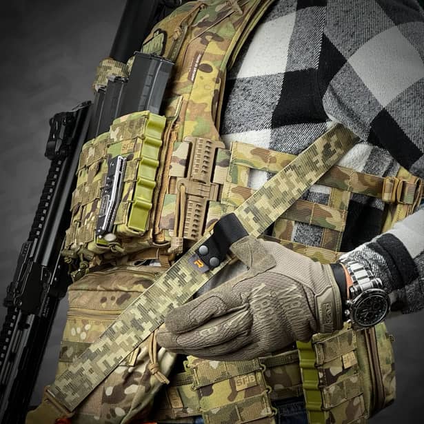 5 - Ремінь RAGNAROK TYR carbine збройовий одно/двоточковий з додатковим кріпленням. Піксель