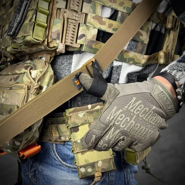 6 - Ремінь RAGNAROK TYR carbine збройовий одно/двоточковий з додатковим кріпленням. Койот