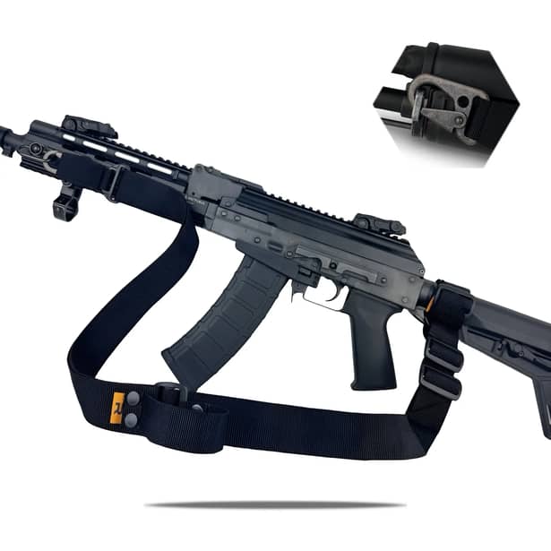 1 - Ремінь RAGNAROK TYR carbine збройовий одно/двоточковий з додатковим кріпленням. Чорний