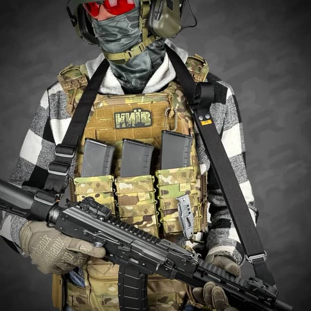 4 - Ремінь RAGNAROK TYR carbine збройовий одно/двоточковий з додатковим кріпленням. Чорний