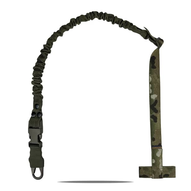 1 - Одноточковий плечовий ремінь RAGNAROK з кріпленням до плитоноски THOR Олива+Мультикам