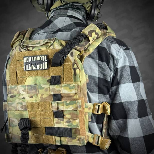 4 - Одноточковий плечовий ремінь з кріпленням до плитоноски RAGNAROK THOR Чорний