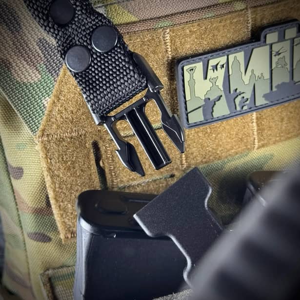 5 - Одноточковий плечовий ремінь з кріпленням до плитоноски RAGNAROK THOR Чорний