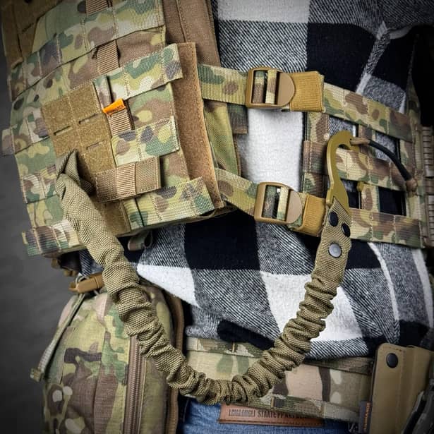 6 - Ремень-крюк, фиксатор для оружия RAGNAROK THOR-3 Койот