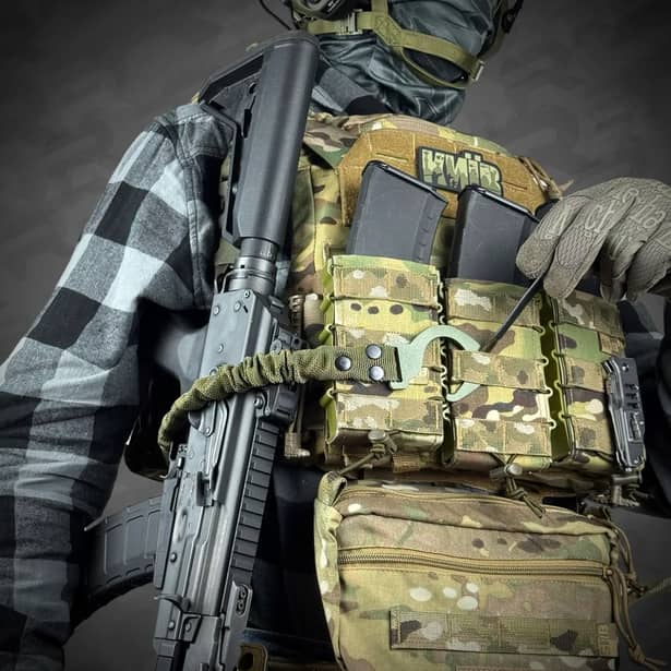 4 - Ремень-крюк, фиксатор для оружия RAGNAROK THOR-3 Олива