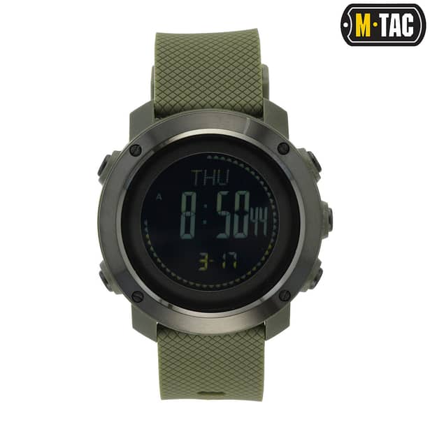 1 - Тактичний годинник мультифункціональний M-Tac. Олива